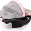Bayer Design Doll Stroller Pink Grey 67933AA Sunshade Seat Belt-2