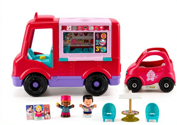 Barbie Little People Food Truck Playset with Music Sounds Model HXT01-5