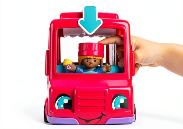 Barbie Little People Food Truck Playset with Music Sounds Model HXT01-2