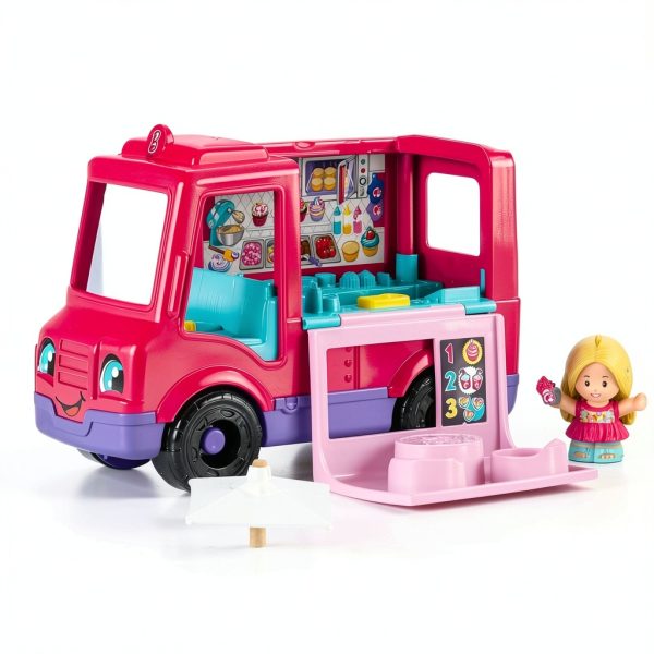 Barbie Little People Food Truck Playset with Music Sounds Model HXT01-1