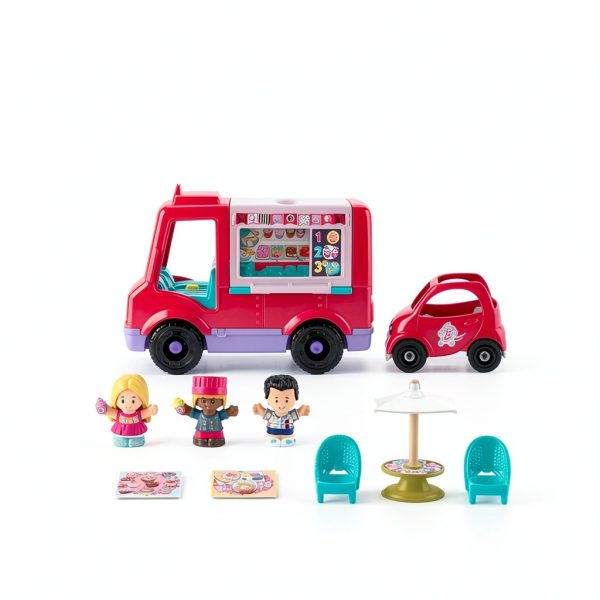 Barbie Little People Food Truck Playset with Music Sounds Model HXT01-4