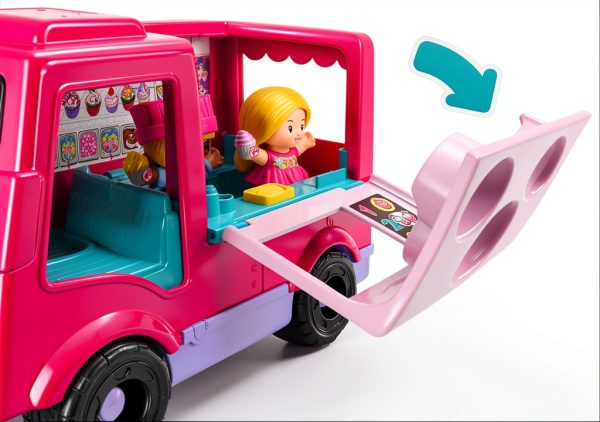 Barbie Little People Food Truck Playset with Music Sounds Model HXT01-3