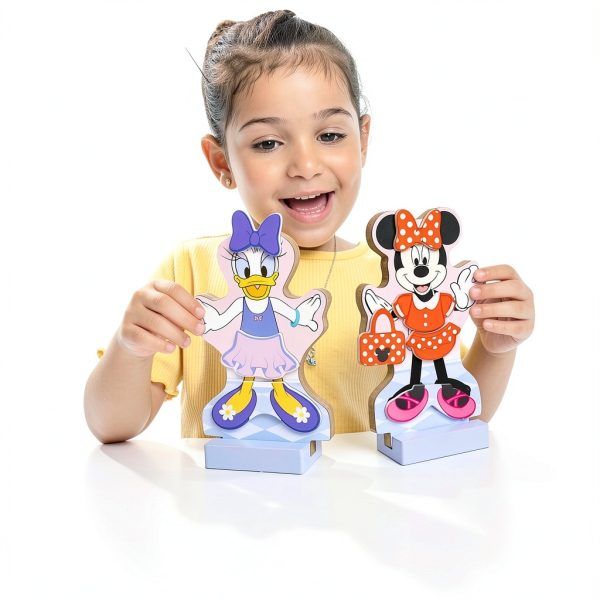 Melissa & Doug Magnetic Dress‑Up Dolls – Minnie & Daisy, 2 Figures-6