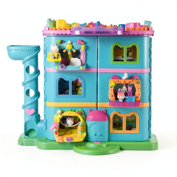 Spin Master Pandy Paws Dollhouse Balcony Playset with Telescope-5