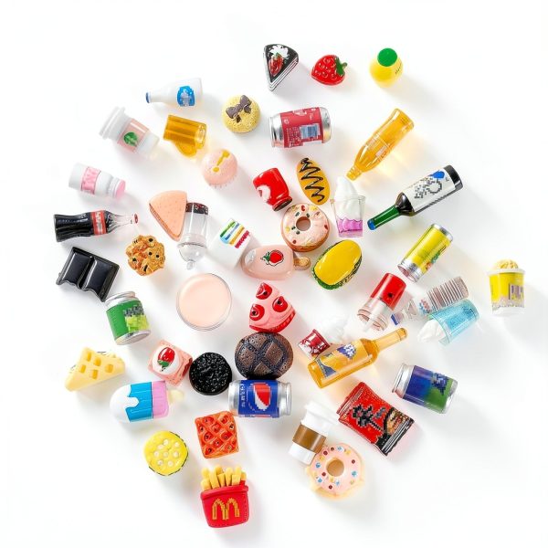 HSJH Miniature Ornaments 50pcs Resin Color for 1:12 Dollhouse-1
