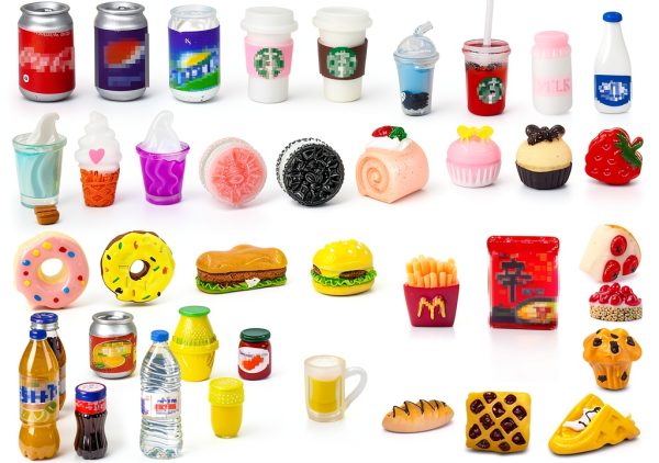 HSJH Miniature Ornaments 50pcs Resin Color for 1:12 Dollhouse-0