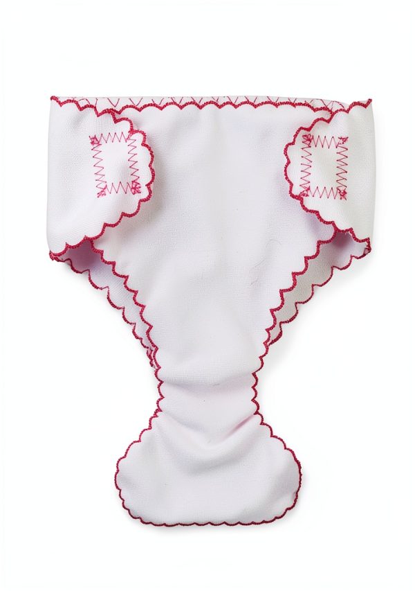 DC-BEAUTIFUL Doll Diaper Set Velcro Adjustable 4 pcs Pure Color-7