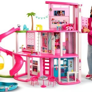 Barbie Dreamhouse HMX10 3‑Story Dollhouse with Slide, Pool & Pet-0