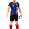 Mattel Ken Soccer Doll 11.5in Sports Edition with Uniform and Ball-3