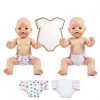 DC-BEAUTIFUL Doll Diaper Set Velcro Adjustable 4 pcs Pure Color-5