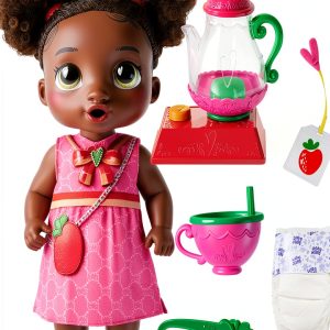 Hasbro Baby Alive Tea Party Doll with Bubbling Teapot G06105S0 11 inch-0