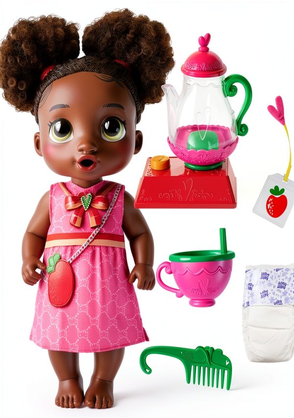 Hasbro Baby Alive Tea Party Doll with Bubbling Teapot G06105S0 11 inch-0