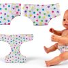 DC-BEAUTIFUL Doll Diaper Set Velcro Adjustable 4 pcs Pure Color-1