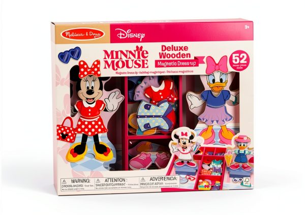 Melissa & Doug Magnetic Dress‑Up Dolls – Minnie & Daisy, 2 Figures-2