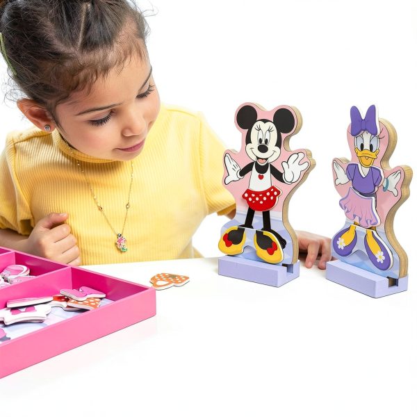 Melissa & Doug Magnetic Dress‑Up Dolls – Minnie & Daisy, 2 Figures-5