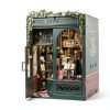 CUTEBEE Book Nook Kit Miniature House Owl Bookstore 3D Puzzle-6