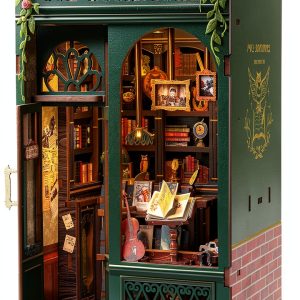 CUTEBEE Book Nook Kit Miniature House Owl Bookstore 3D Puzzle-0