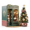 CUTEBEE Book Nook Kit Miniature House Owl Bookstore 3D Puzzle-3