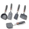 Silicone Spatula Turner, 5-Pack Spatulas Silicone Set for Nonstick Cookware, 600°F Heat Resistant Kitchen Cooking Utensils Set for Egg, Pancake Dishwasher Safe-1