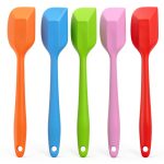 Silicone Spatulas 8.5" MOACC Heat Resistant Non-Stick Baking Tools 5-0