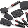 Silicone Spatula Turner, 5-Pack Spatulas Silicone Set for Nonstick Cookware, 600°F Heat Resistant Kitchen Cooking Utensils Set for Egg, Pancake Dishwasher Safe-0