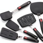 Silicone Spatula Turner, 5-Pack Spatulas Silicone Set for Nonstick Cookware, 600°F Heat Resistant Kitchen Cooking Utensils Set for Egg, Pancake Dishwasher Safe-0